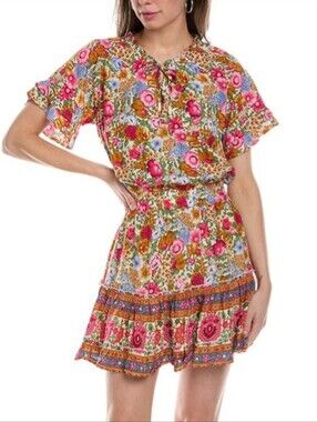 Walker & Wade Lily Mini Dress Size Large Resortwear $218